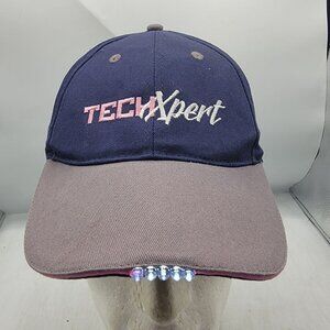 TechXpert AutoNation Drive Pink LED Light Hat Blue Mechanic Casual Outdoors